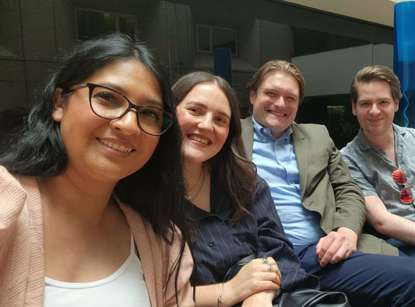 Four members of the Global MedTeam team together